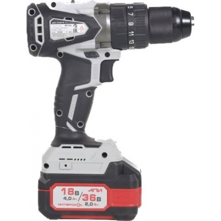 Аккумуляторная дрель-шуруповерт Интерскол ДАУ-13/36В (860.2.2.70) Аккумуляторная дрель-шуруповерт Интерскол ДАУ-13/36В (860.2.2.70)