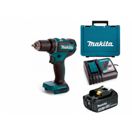 Профессиональная дрель-шуруповерт Makita DDF485RTJ