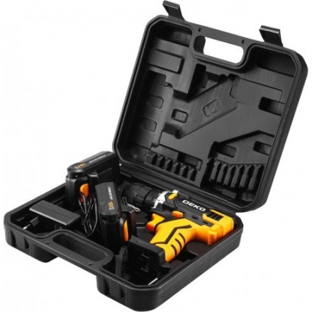 Аккумуляторная дрель-шуруповерт Deko Sharker 16V в кейсе 083-1108 Аккумуляторная дрель-шуруповерт Deko Sharker 16V в кейсе 083-1108