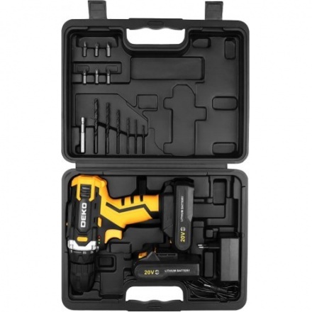 Аккумуляторная дрель-шуруповерт Deko Banger 20V ONE+ SET1 083-1110 Аккумуляторная дрель-шуруповерт Deko Banger 20V ONE+ SET1 083-1110