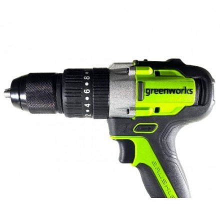 Аккумуляторная дрель-шуруповерт Greenworks GD24DD60 бесщеточная 24V 3704107 (без АКБ и ЗУ) Аккумуляторная дрель-шуруповерт Greenworks GD24DD60 бесщеточная 24V 3704107 (без АКБ и ЗУ)
