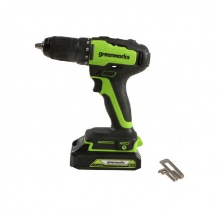 Аккумуляторная дрель-шуруповерт Greenworks GD24DD35 24V 3704007UA (c АКБ 2Ач и ЗУ в кейсе) Аккумуляторная дрель-шуруповерт Greenworks GD24DD35 24V 3704007UA (c АКБ 2Ач и ЗУ в кейсе)