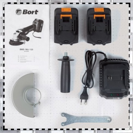 Угловая шлифовальная машина Bort BWS-18Li-125 (93722340) Угловая шлифовальная машина Bort BWS-18Li-125 (93722340)