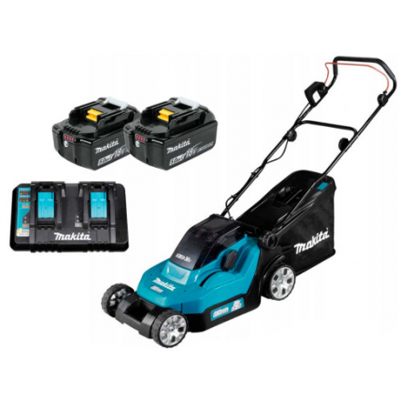 Газонокосилка DLM382PT2 аккумуляторная (36V / 2*5.0 Ah / DC18RD / 38 см)