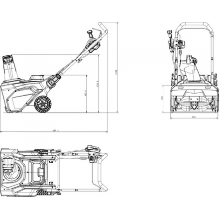 Снегоуборщик аккумуляторный Greenworks 82SN22 82V (c АКБ 5Ач и ЗУ) Снегоуборщик аккумуляторный Greenworks 82SN22 82V (c АКБ 5Ач и ЗУ)