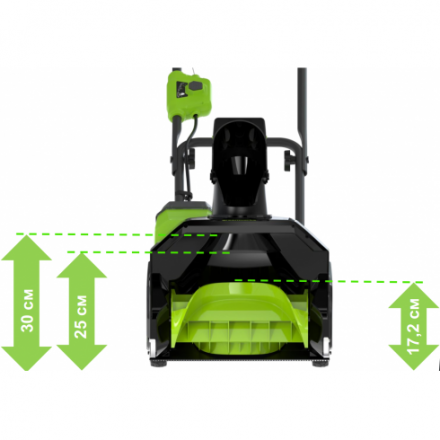 Снегоуборщик аккумуляторный Greenworks 40V G40ST40 (2603607UB) Снегоуборщик аккумуляторный Greenworks 40V G40ST40 (2603607UB)