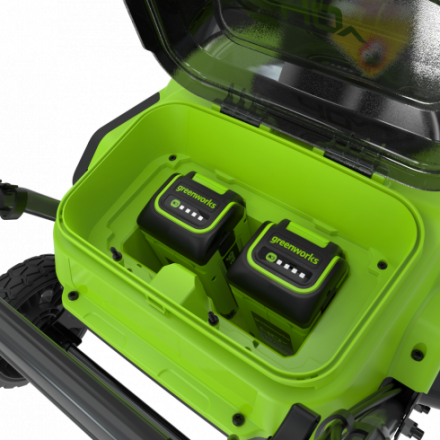 Снегоуборщик аккумуляторный GreenWorks GD40STX2K5 (2603407UG) Снегоуборщик аккумуляторный GreenWorks GD40STX2K5 (2603407UG)