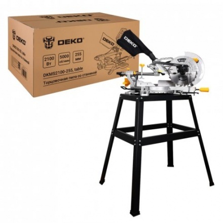 Торцовочная пила со станиной Deko DKMS2100-255 (085-1074)