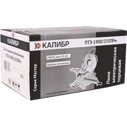 Торцовочная пила Калибр ПТЭ-1900/255ПРМ Торцовочная пила Калибр ПТЭ-1900/255ПРМ