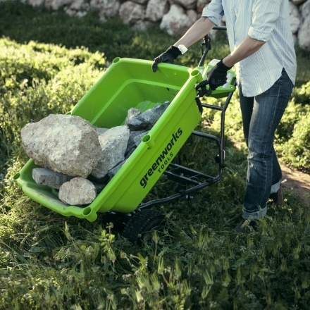 Тележка аккумуляторная садовая Greenworks G40GC 40В без АКБ и ЗУ (7400007) Тележка аккумуляторная садовая Greenworks G40GC 40В без АКБ и ЗУ (7400007)