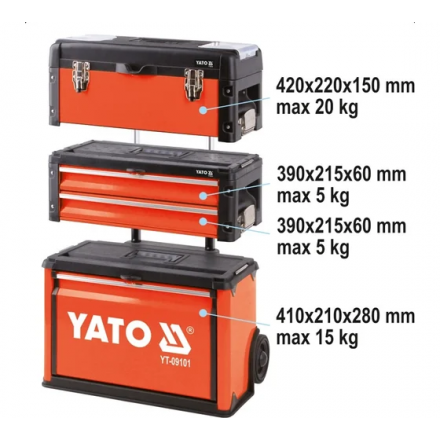Тележка инструментальная Yato YT-09101 Тележка инструментальная Yato YT-09101