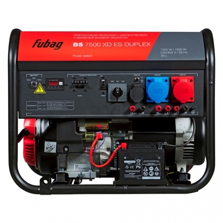 Генератор бензиновый Fubag BS 7500 XD ES DUPLEX Генератор бензиновый Fubag BS 7500 XD ES DUPLEX