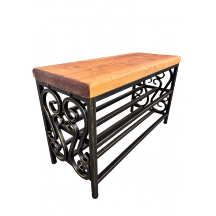 Кованая банкетка МФ-1 золото