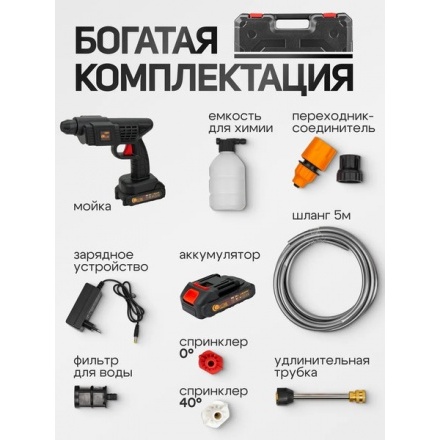 Мойка высокого давления Forstime FT-PG001 (62610) Мойка высокого давления Forstime FT-PG001 (62610)