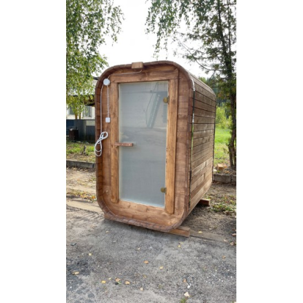 Баня квадро-бочка ComfortProm 1,5 метра Парная капсула