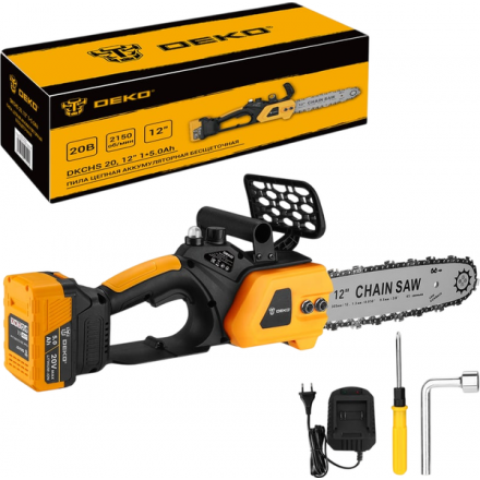 Пила цепная аккумуляторная Deko DKCHS 20 / 085-2001
