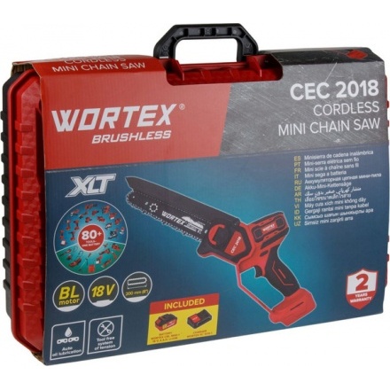Пила цепная аккумуляторная Wortex CEC 2018 / 2329052 Пила цепная аккумуляторная Wortex CEC 2018 / 2329052