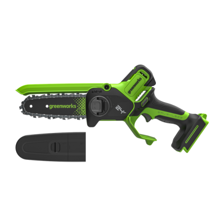Пила цепная аккумуляторная Greenworks GD24CS15 / 2010107 (без АКБ и ЗУ) Пила цепная аккумуляторная Greenworks GD24CS15 / 2010107 (без АКБ и ЗУ)