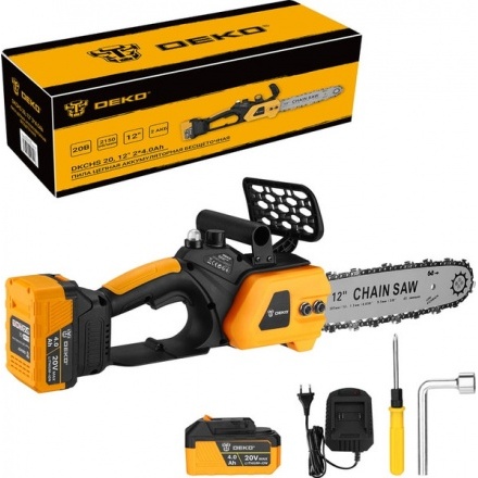 Пила цепная аккумуляторная Deko DKCHS 20 / 085-2000 Пила цепная аккумуляторная Deko DKCHS 20 / 085-2000