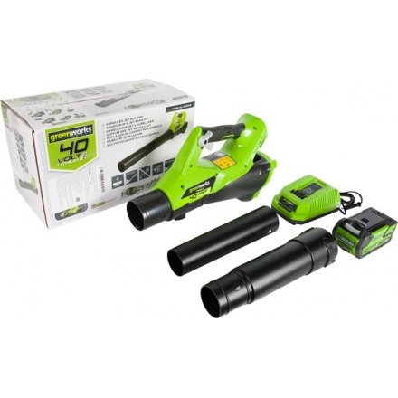 Воздуходувка аккумуляторная Greenworks G40ABK4 (2400807UB) Воздуходувка аккумуляторная Greenworks G40ABK4 (2400807UB)