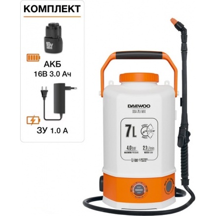 Опрыскиватель аккумуляторный Daewoo Power DSA 7Li MIX Опрыскиватель аккумуляторный Daewoo Power DSA 7Li MIX