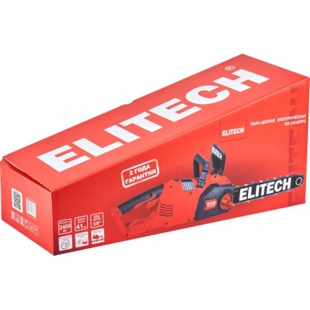 Пила цепная аккумуляторная Elitech ПЭ 2416ПРБ / 210671 (E1611.020.00) Пила цепная аккумуляторная Elitech ПЭ 2416ПРБ / 210671 (E1611.020.00)