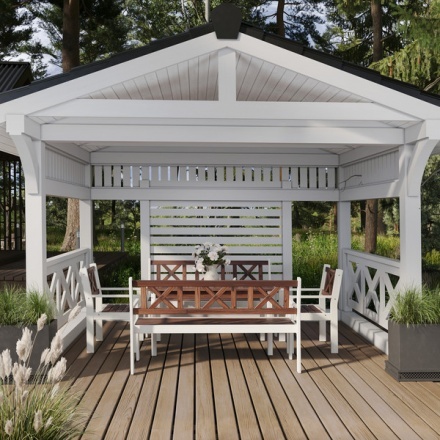 Стол садовый Sundays Ф-183.01 1334x750x770 (орех/белый) Стол садовый Sundays Ф-183.01 1334x750x770 (орех/белый)