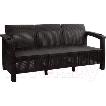 Диван садовый Альтернатива Ротанг-плюс / М8836 (мокко)