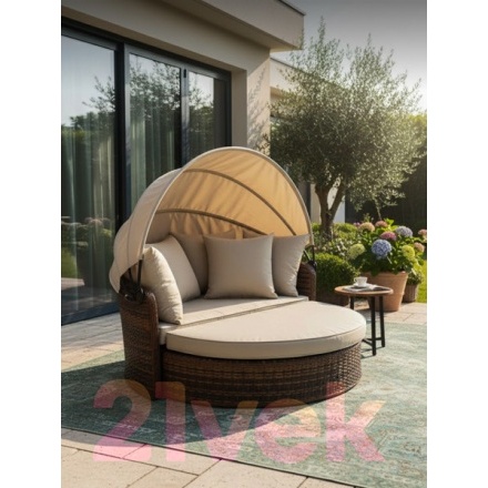 Диван садовый Sundays Garden трансформер c козырьком / BSTDB950 Диван садовый Sundays Garden трансформер c козырьком / BSTDB950