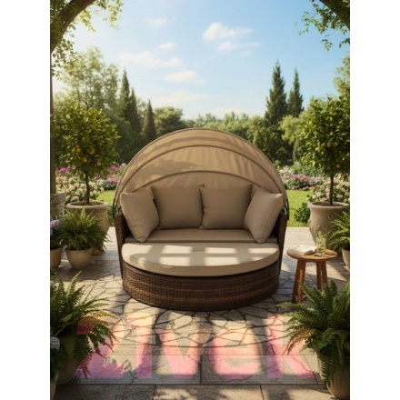 Диван садовый Sundays Garden трансформер c козырьком / BSTDB950 Диван садовый Sundays Garden трансформер c козырьком / BSTDB950
