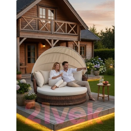 Диван садовый Sundays Garden трансформер c козырьком / BSTDB950 Диван садовый Sundays Garden трансформер c козырьком / BSTDB950