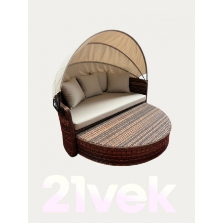 Диван садовый Sundays Garden трансформер c козырьком / BSTDB950 Диван садовый Sundays Garden трансформер c козырьком / BSTDB950