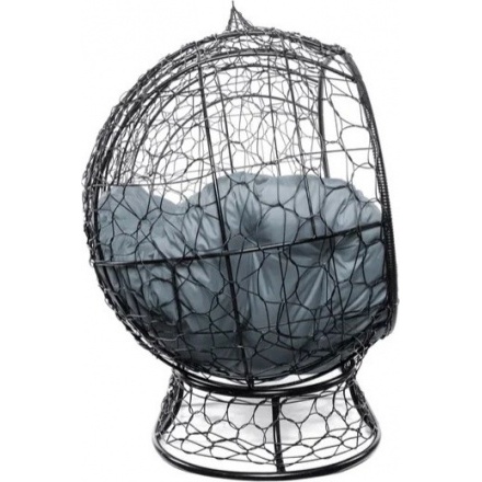 Диван садовый M-Group Улей на ножках / 11220409 (черный ротанг/серая подушка) Диван садовый M-Group Улей на ножках / 11220409 (черный ротанг/серая подушка)