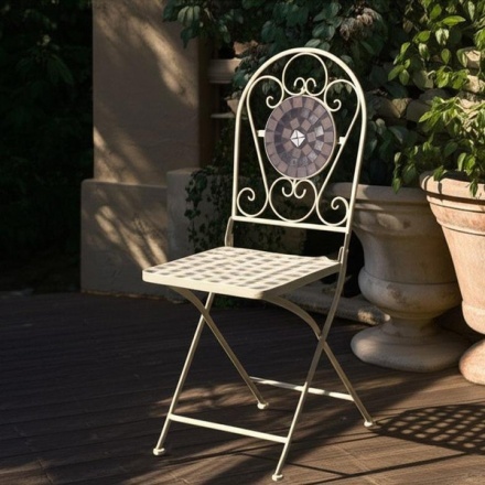 Комплект стульев складных Tetchair Secret De Maison Vicenza (2шт, белый/плитка калейдоскоп) Комплект стульев складных Tetchair Secret De Maison Vicenza (2шт, белый/плитка калейдоскоп)