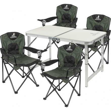 Комплект складной мебели Coyote Стол HYT003 50x80см + Кресло YZ-24 (4шт)