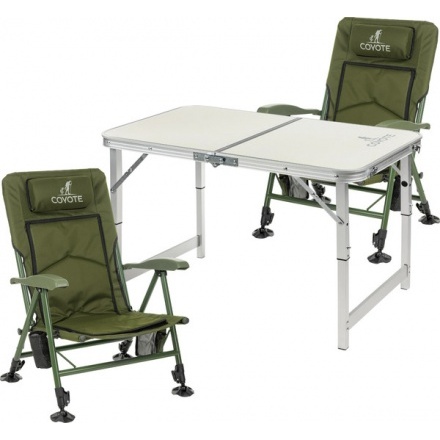 Комплект складной мебели Coyote Стол HYT003 50x80см + Кресло TOS 13 (2шт)