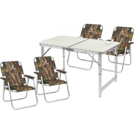 Комплект складной мебели Coyote Стол HYT003 50x80см + Кресло HYA009S (4шт)