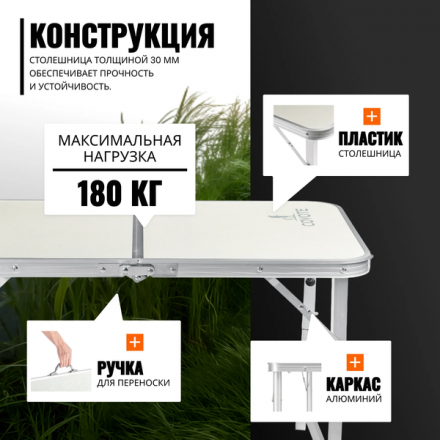 Комплект складной мебели Coyote Стол HYT003 50x80см + Кресло HYA009S (4шт) Комплект складной мебели Coyote Стол HYT003 50x80см + Кресло HYA009S (4шт)