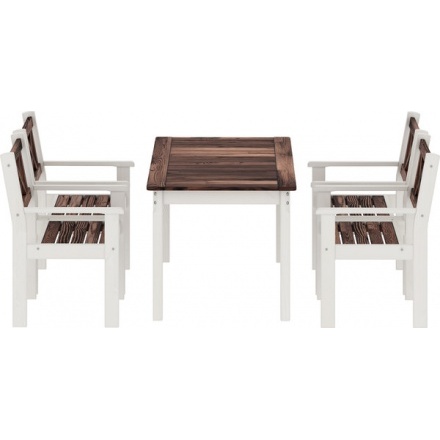 Комплект садовой мебели Sundays Ф-183 1/4 (орех/белый) Комплект садовой мебели Sundays Ф-183 1/4 (орех/белый)