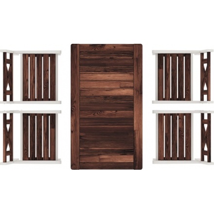 Комплект садовой мебели Sundays Ф-183 1/4 (орех/белый) Комплект садовой мебели Sundays Ф-183 1/4 (орех/белый)