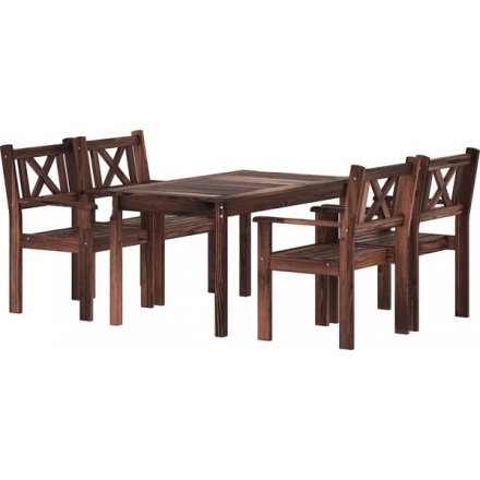 Комплект садовой мебели Sundays Ф-183 1/4 (орех) Комплект садовой мебели Sundays Ф-183 1/4 (орех)