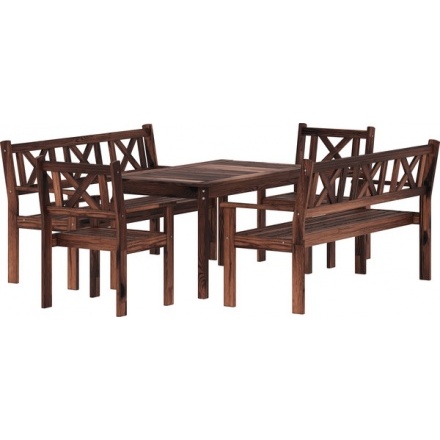 Комплект садовой мебели Sundays Ф-183 1/2/2 (орех) Комплект садовой мебели Sundays Ф-183 1/2/2 (орех)