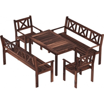 Комплект садовой мебели Sundays Ф-183 1/2/2 (орех) Комплект садовой мебели Sundays Ф-183 1/2/2 (орех)