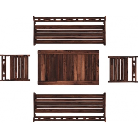 Комплект садовой мебели Sundays Ф-183 1/2/2 (орех) Комплект садовой мебели Sundays Ф-183 1/2/2 (орех)