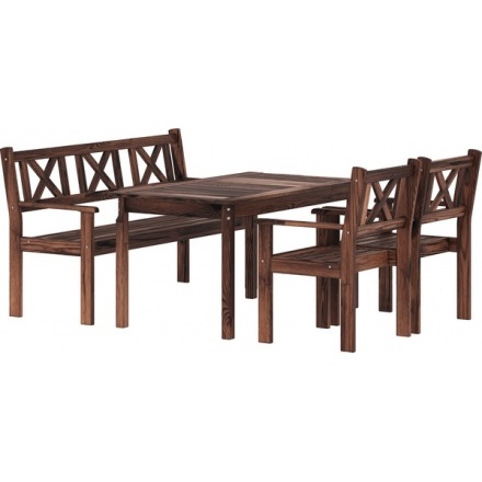 Комплект садовой мебели Sundays Ф-183 1/2/1 (орех) Комплект садовой мебели Sundays Ф-183 1/2/1 (орех)