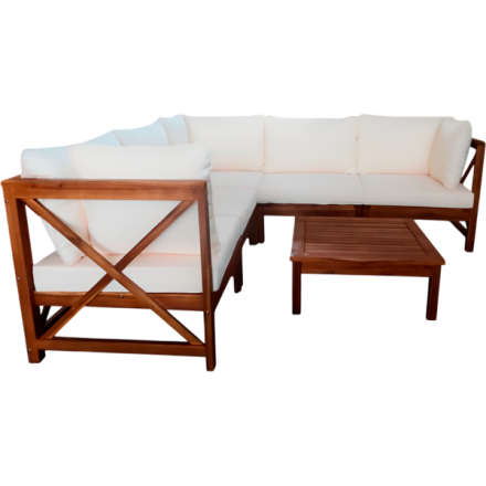 Комплект садовой мебели National Tree Company из акации TP6004.1.3 (2 предмета)