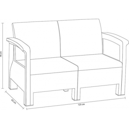 Комплект садовой мебели Holiday Toscana / HK-955-GR (серый) Комплект садовой мебели Holiday Toscana / HK-955-GR (серый)