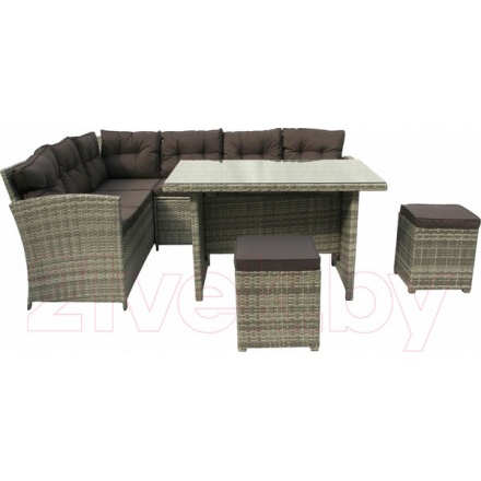 Комплект садовой мебели Garden Story Версаль / SFS019-A (серый/белый/коричневый) Комплект садовой мебели Garden Story Версаль / SFS019-A (серый/белый/коричневый)