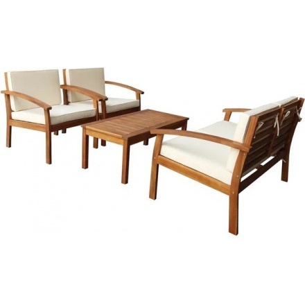 Комплект садовой мебели Garden Story Бэнито из акации / GS085 (акация/бежевый) Комплект садовой мебели Garden Story Бэнито из акации / GS085 (акация/бежевый)