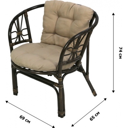 Комплект садовой мебели Garden Story Багамы Мини / CV-14C (бежевый/коньячный) Комплект садовой мебели Garden Story Багамы Мини / CV-14C (бежевый/коньячный)